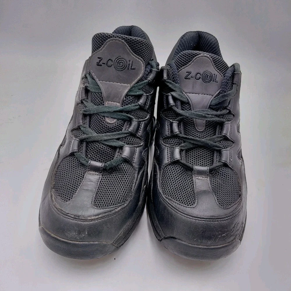 Z-Coil Mens 11 Orthopedic Shoes Freedom Comfort Black Leather Walking Spring